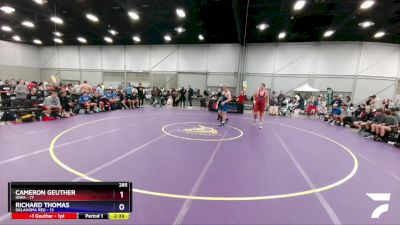 285 lbs Round 1 (8 Team) - Cameron Geuther, Iowa vs Richard Thomas, Oklahoma Red