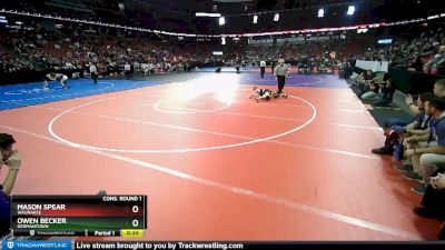 D1-106 lbs Cons. Round 1 - Owen Becker, Germantown vs Mason Spear, Waunakee