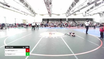 52-B lbs Semifinal - Anthony DeFilippis, Yale Street vs Graham Dyson, Mat Assassins