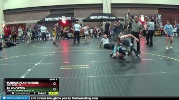92 lbs Semis (4 Team) - Maddox Plattenburg, Ares Black vs RJ Whorton, Carolina Hammer Squad