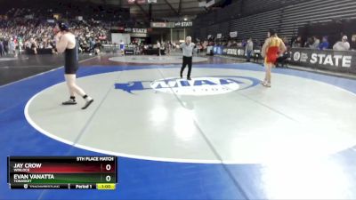 1B/2B 182 5th Place Match - Jay Crow, Winlock vs Evan Vanatta, Tonasket