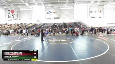 126 lbs Cons. Round 2 - Luke Stoutenburg, Journeymen Wrestling Club vs D`drick Sigwalt, LeRoy Wrestling