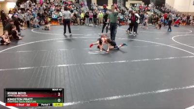 56 lbs Round 2 - Kingston Pratt, Stratford Youth Wrestling vs Ryker Boyd, James Island Youth