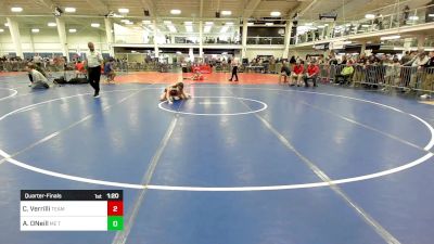 126 lbs Quarterfinal - Cecilia Verrilli, Team Tugman vs Alexis ONeill, ME Trappers WC