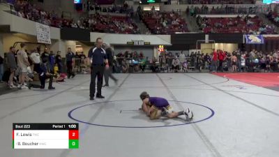 70 lbs Quarterfinal - Brady Boucher, Havre Wrestling Club vs Fischer Lewis, Thermopolis Wrestling Club