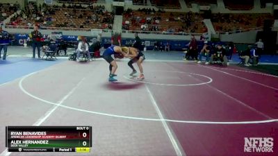 D3-138 lbs Quarterfinal - Ryan Benavides, American Leadership Academy Gilbert vs Alex Hernandez, Deer Valley