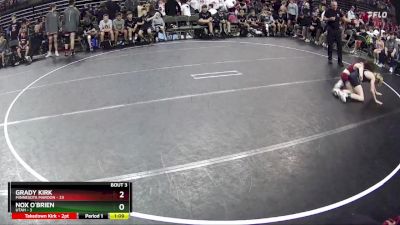 80 lbs Quarterfinals (8 Team) - Grady Kirk, Minnesota Maroon vs Nox O`Brien, Utah