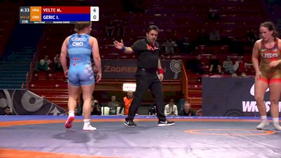 65 kg Semifinal - Mallory Velte, USA vs Iva Geric, CRO