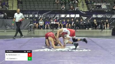 125 lbs 7th Place - Nolan Hellickson, Harvard vs Chris Cannon, Northwestern