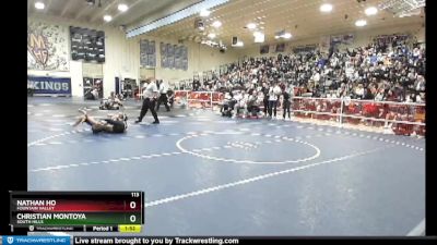 113 lbs Champ. Round 1 - Nathan Ho, Fountain Valley vs Christian Montoya, South Hills