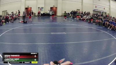 80 lbs Round 2 (6 Team) - Apisai Tabakece, Idaho vs Christian West, Kansas Rattlers