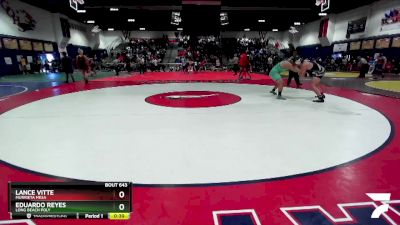 190 lbs Cons. Round 5 - Lance Vitte, Murrieta Mesa vs Eduardo Reyes, Long Beach Poly