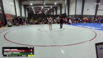 92 lbs Cons. Round 1 - Torben Sommer, Anacortes Hawkeyes Wrestling Club vs Benjamin Chromey, Washington