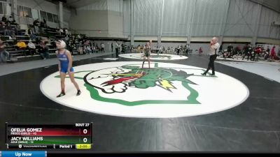 100 lbs 1st And 3rd - Jacy Williams, Azle (Girls) vs Ofelia Gomez, Frisco (Girls)