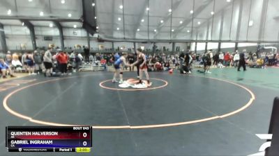 120 lbs Cons. Round 2 - Quenten Halverson, AK vs Gabriel Ingraham, CA