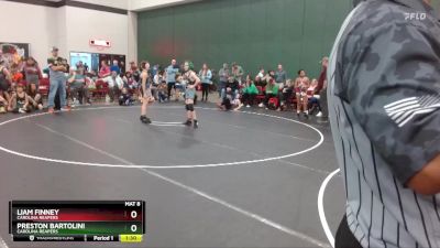 95 lbs 1st Place Match - Preston Bartolini, Carolina Reapers vs Liam Finney, Carolina Reapers