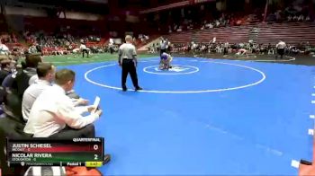 132 lbs D1 - Quarter-finals (fri 5:30 P.m.) - Justin Schiesel, Nicolet vs Nicolar Rivera, Stoughton