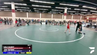 80 lbs Round 2 - Leila Hilbert, Ohana Northeast Wrestling Academy vs Abby Richers, Gracie Barra Westchase Wrestling Club