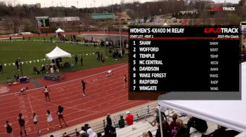 Women's 4x400m Relay, Heat 2