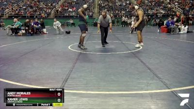 4A 285 lbs Cons. Semi - Andy Morales, Porter Ridge vs Xavier Lewis, Leesville Road