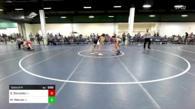 136 lbs Consi Of 4 - Gideon Gonzalez, NJ vs Mihai Necula, GA