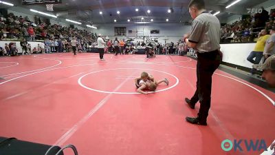 46 lbs Consi Of 8 #2 - Bodie Barr, Verdigris Youth Wrestling vs Achilles Davie, Salina Wrestling Club