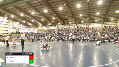 80 lbs Semifinal - Ty Cole, Westlake vs Mark Tate, Stallions Wrestling Club