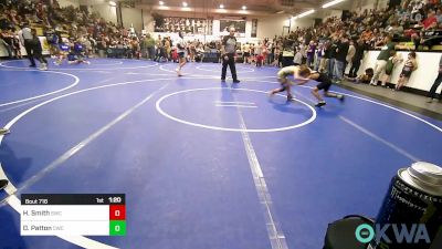 58 lbs Rr Rnd 2 - Hudson Smith, Salina Wrestling Club vs Drake Patton, Claremore Wrestling Club