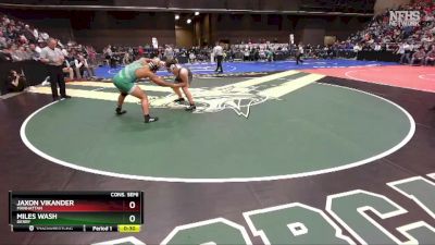 6A-215 lbs Cons. Semi - Jaxon Vikander, Manhattan vs Miles Wash, Derby