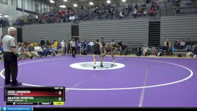 132 lbs 2nd Wrestleback (8 Team) - Keaton Morton, Perry Meridian vs Josh Johnson, Cathedral