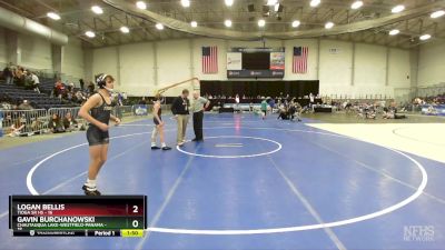 102 lbs Round 3 (3 Team) - Gavin Burchanowski, Chautauqua Lake-Westfield-Panama vs Logan Bellis, Tioga Sr HS