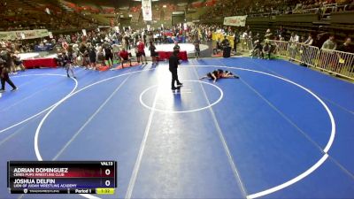 77 lbs Semifinal - Adrian Dominguez, Ceres Pups Wrestling Club vs Joshua Delfin, Lion Of Judah Wrestling Academy