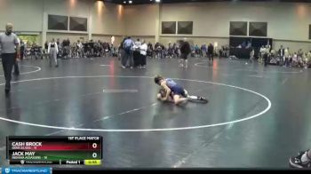 65 lbs Finals (2 Team) - Jack May, Indiana Assassins vs Cash Brock, Iowa Silver