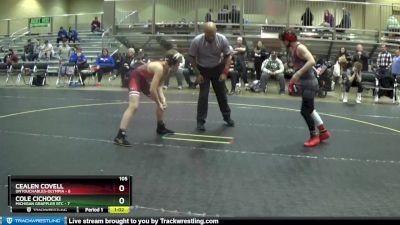 105 lbs Round 5 (6 Team) - Cole Cichocki, Michigan Grappler RTC vs Cealen Covell, Untouchables-Olympia