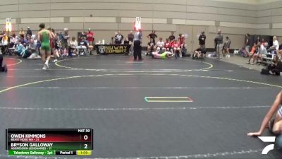 130 lbs Semis & 1st Wrestleback (8 Team) - Owen Kimmons, Beast Mode WA vs Bryson Galloway, Aggression Legionaries