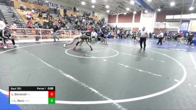 152 lbs Cons. Round 5 - Lucas Reza, Servite vs Luciano Benenati, Aliso Niguel