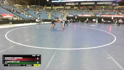 197 lbs Cons. Round 3 - 2 Demarco Lee, Life vs Andrew Herrera, Southern Oregon