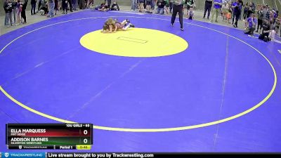 65 lbs Round 1 - Addison Barnes, Silverton Wrestling vs Ella Marquess, Mat Sense