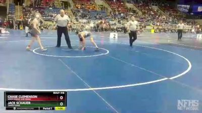 106 lbs Cons. Round 3 - Jack Schauer, Jamestown vs Chase Clemenson, West Fargo Sheyenne