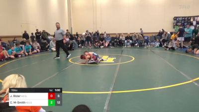 70 lbs Rr Rnd 1 - Jaxson Rider, Gladiators K-8 vs Chase Miller-Smith, Louisville WC K-8