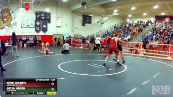 220 lbs Cons. Round 2 - Keith Golden, Antelope Valley vs Bryan Green, La Canada