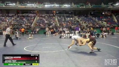 1A 120 lbs Cons. Semi - Jayden Test, North East Carolina Prep School vs Loxston Hooper, Robbinsville