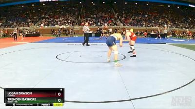 D2-132 lbs Quarterfinal - Trenden Bashore, DeWitt HS vs Logan Dawson, Lowell