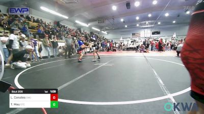 100 lbs Rr Rnd 1 - Luke Canales, Claremore Wrestling Club vs Trax May, Grove Takedown Club