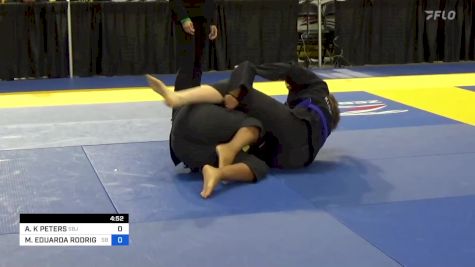 ANGELA K PETERS vs MARIA EDUARDA RODRIGUES DA SILVA 2024 Pan Jiu Jitsu IBJJF Championship