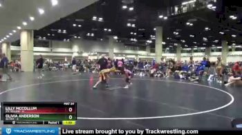 100 lbs Placement (16 Team) - Lilly McCollum, STL Yellow vs Olivia Anderson, SD Fire
