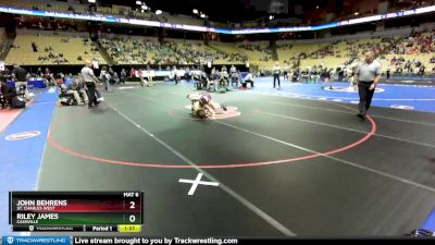 150 Class 2 lbs Champ. Round 1 - Riley James, Cassville vs John Behrens, St. Charles West