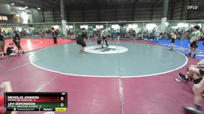 50 lbs Round 5 (6 Team) - Nicholas Johnson, RALEIGH ARE WRESTLING vs Levi Edmondson, PIT BULL WRESTLING ACADEMY