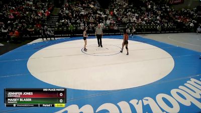 5A 105 lbs 3rd Place Match - Jennifer Jones, Northridge vs Maisey Blaser, Wasatch