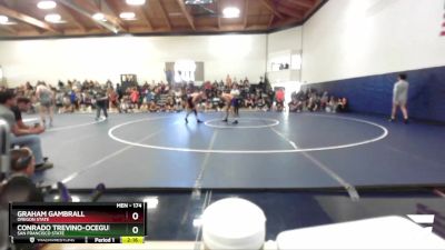 174 lbs Cons. Round 2 - Conrado Trevino-Oceguera, San Francisco State vs Graham Gambrall, Oregon State